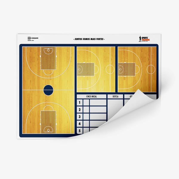 Sticker Board Basketball — Tactical boards for sport coaches — SportsTraining